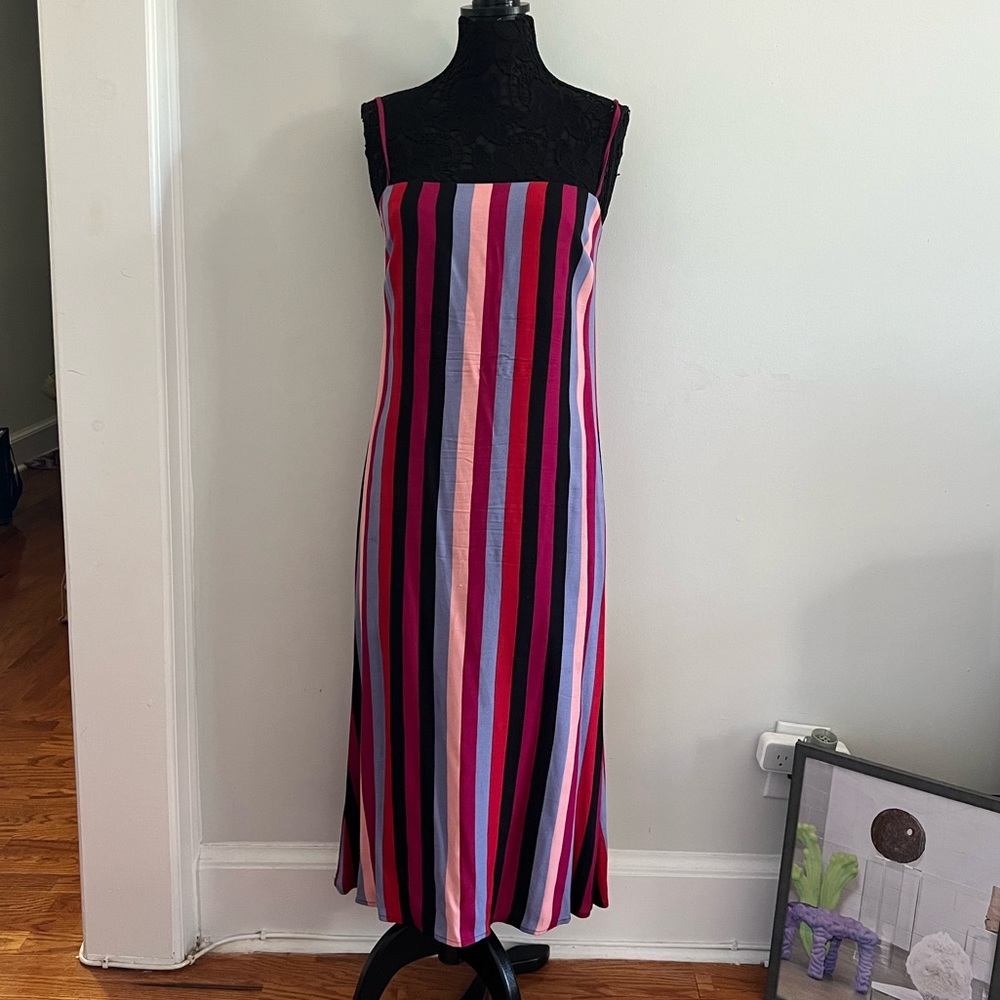 Reformation striped maxi dress